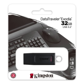 Накопитель 32GB Kingston DT Exodia USB 3.2 black