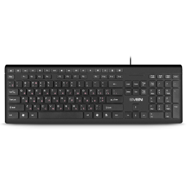 Клавиатура проводная Sven KB-S307M, Black