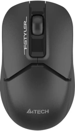 Мышь беспроводная A4TECH Fstyler FG12S, радио, оптическая, USB, 1200dpi, черный [fg12s black]