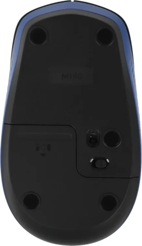 Обзор Мышь беспроводная Logitech M190, радио, оптическая, USB, 1000dpi, Синий (910-005907)