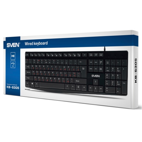 Клавиатура Sven KB-S305, Черная (SV-018801)