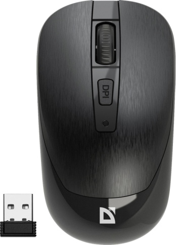 Купить Мышь беспроводная Defender Wave MM-995, Черный (52995)