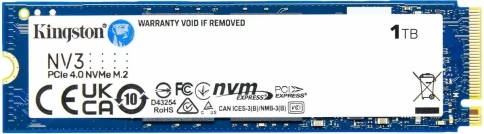 Купить SSD накопитель Kingston NV3 SNV3S/1000G 1ТБ, M.2 2280, PCIe 4.0 x4, NVMe, M.2