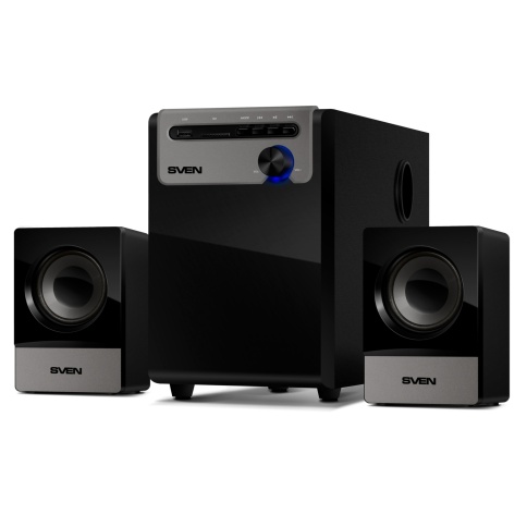 Купить Колонки Sven MS-110, 2.1, Черный (sv-014056)