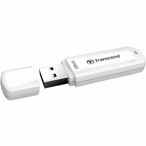 Накопитель Flash Drive 128Gb Transcend JF730, USB 3.0, белый фото 1