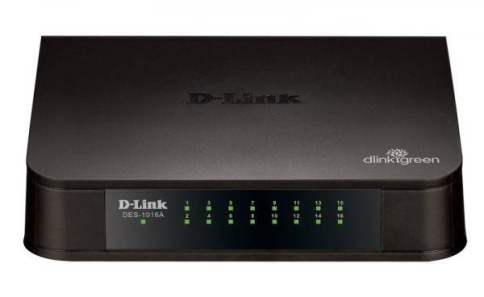 Коммут. D-LINK DES-1016A/E2A 16-Port 10/100Base-TX и функцией энергосбережения фото 1